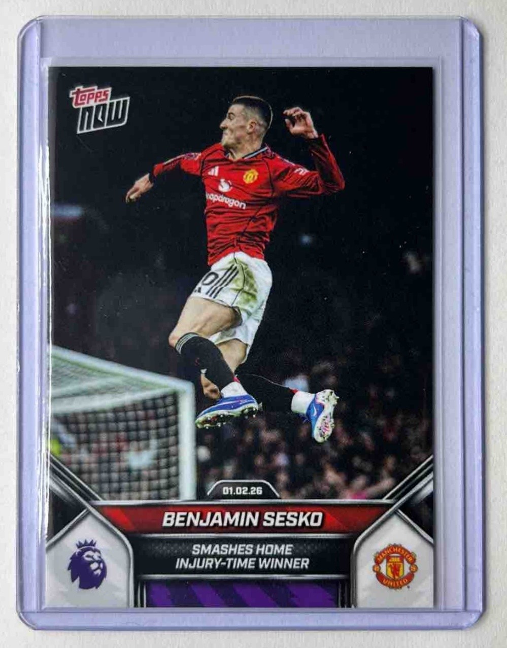 Benjamin Sesko 2025-26 Premier League Topps Now #122 Manchester United PR: 978