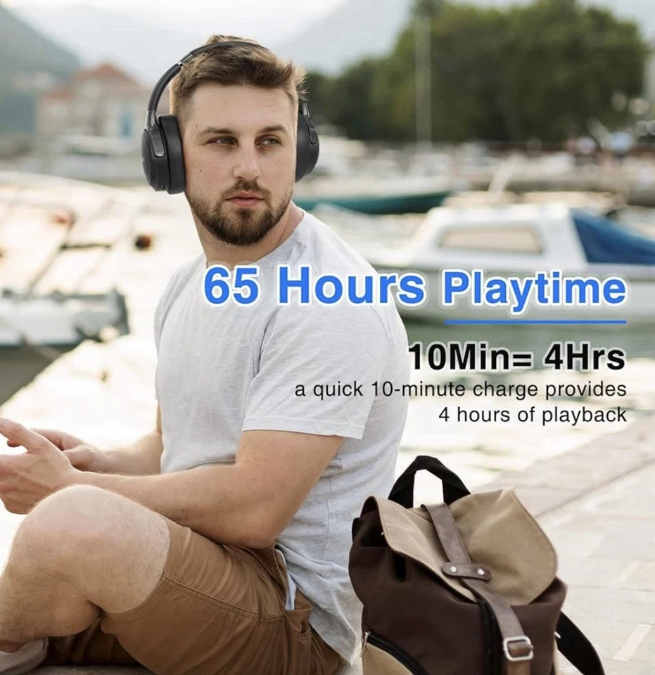 Philips  Auriculares Inalámbricos Supraaurales - Negros - Imagen 2 de 3