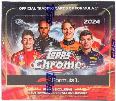 2024 Topps Chrome F1 Formula One Auto Racing Qualifying Lap Sealed Hobby Box!!