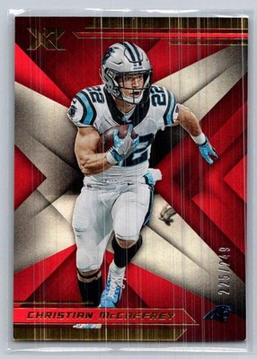 2019 Panini XR #42 Christian McCaffrey Red #/249
