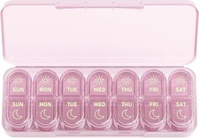 7Day Pill Case, Medicine Planner, Daily Vitamin Organizer,2 Times a Day AM/PM