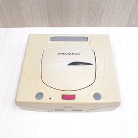 Sega Saturn console bundle with Controllers, 6 games & Cables Japanese White