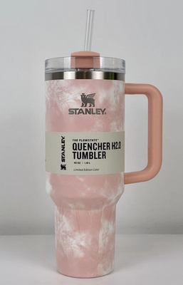 #ad Stanley Peach Tie Dye 40 Oz. H2O Quencher Tumbler LIMITED EDITION $35.99