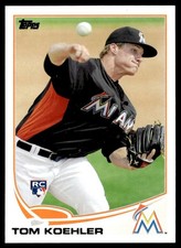 2013 Topps Tom Koehler Rookie Miami Marlins #392