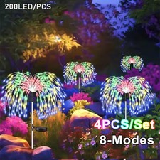 Outdoor LED Solar Firework Lights Garden Decoration Fairy Lights Waterproof Dand