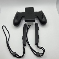 Black Genuine Official Nintendo Switch Joy-Con Comfort Grip  Wrist Straps Set