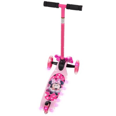 Huffy Disney Minnie Mouse Light-Up Toddler Scooter, Ages 3+, Pink
