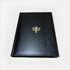 1990 Encyclopedia Britannica Book Of The Year Black Leather Edition Gold Top