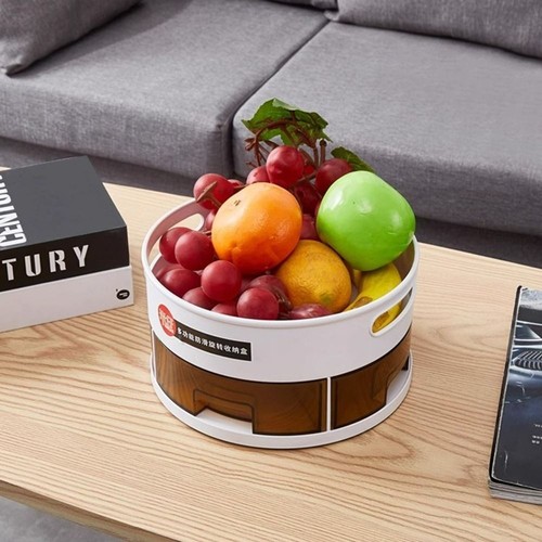 Multi-Cell 360° Rotating Storage Tray Round Spice Storage Rack Countertop - Picture 5 of 12