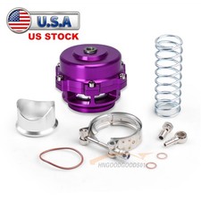 Universal 50mm Purple Blow Off Valve Bov With V-band Flange Clamp Spring Kit