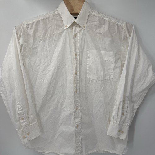 Ariat Herren Langarm Einfarbig Weiß Button Down Western Cowboy Rodeo Large - Bild 2 von 6