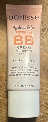 Purlisse Ageless Glow Serum BB Cream with SPF 40, Light Medium 1.4 oz Unboxed