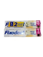 2 pack~Fixodent Pure Strength Secure Denture Adhesive Cream for Full/Partials