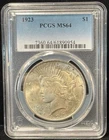 PCGS MS64 1923 United States Peace One Dollar Silver Coin S$1-954