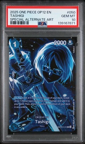 2025 One Piece OP12 Tashigi Special Alt Art SP OP06-050 PSA 10