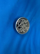 9444 Harley Davidson Chrome Custom Flame design screw in gas cap 96-04 NV