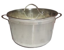 Edelstahl Kochtopf Topf Suppentopf mit Glasdeckel 24cm 6 Liter