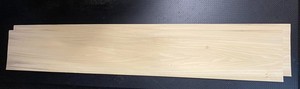 White Poplar Wood Veneer 2 sheets 60'' x 9.5"