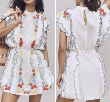 NWT Farm Rio Embroidered Ruffle Mini Tunic Dress, Size XL