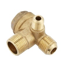 Premium Brass 90 Degree Check Valve for Air Compressor M10xM14xPT3/8 Thread Size
