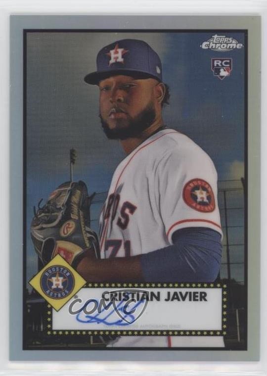 2021 Topps Chrome Platinum Anniversary Refractor /199 Cristian Javier Auto 0hw6