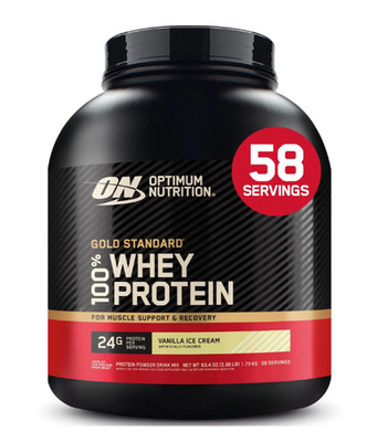 Optimum Nutrition Gold Standard Whey Protein, Vanilla Ice Cream, 3.96 lb