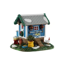 Lemax Caddington Village Accessory Backyard Chicken Coop w Baskets of Eggs 53742