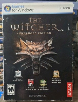 The Witcher Enhanced Edition PC DVD, Windows Vista/XP Factory Sealed w Slip