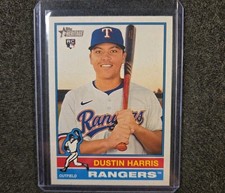 Dustin Harris RC 2025 Topps Heritage Baseball Texas Rangers