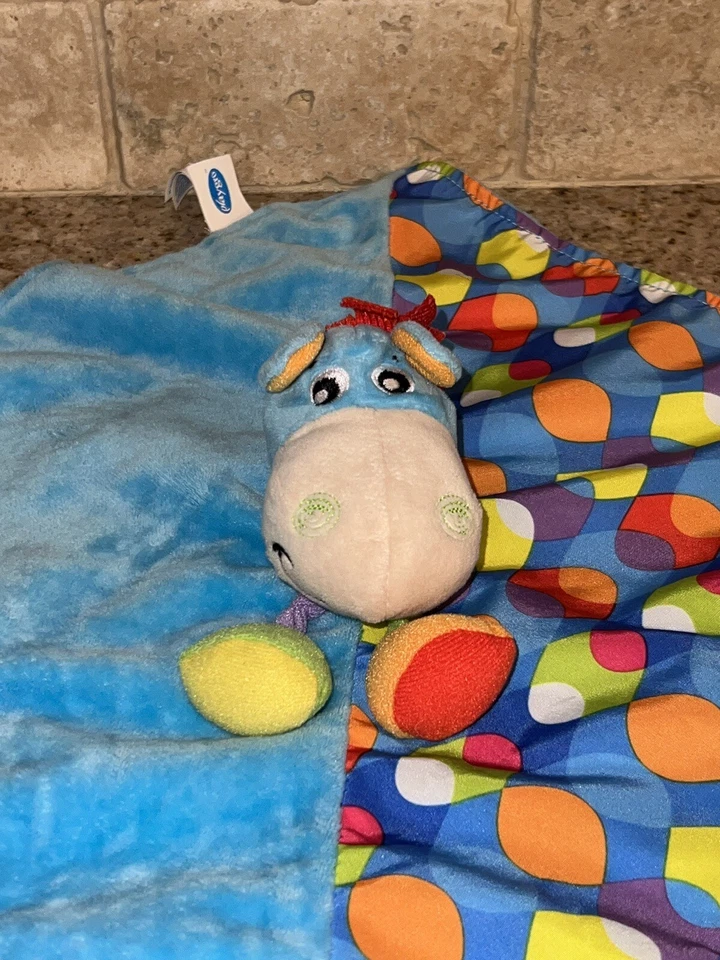 Playgro Clip Clop Blue Horse Lovey Lovie Security Baby Blanket 13" #J16 - Image 2 of 4