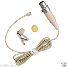 Skin Color Lapal Lavalier Microphone For Shure Wireless Omni Mic TA4F Mini Plug