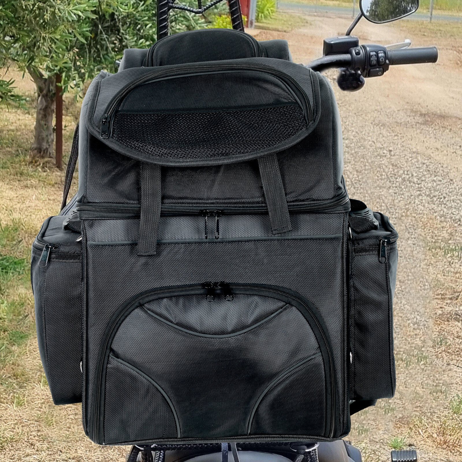 Castor WP Motorbike Sissy Bar Bag Motorcycle Universal Motorcycle Luggage Rack eBay