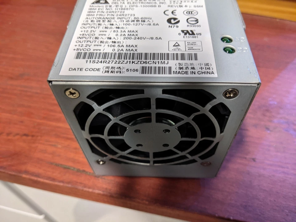 1300W Delta Power Supply DPS-1300BB (IBM FRU 24R2723, 13M7413) 12V @ 106 Amps - Image 4 of 4