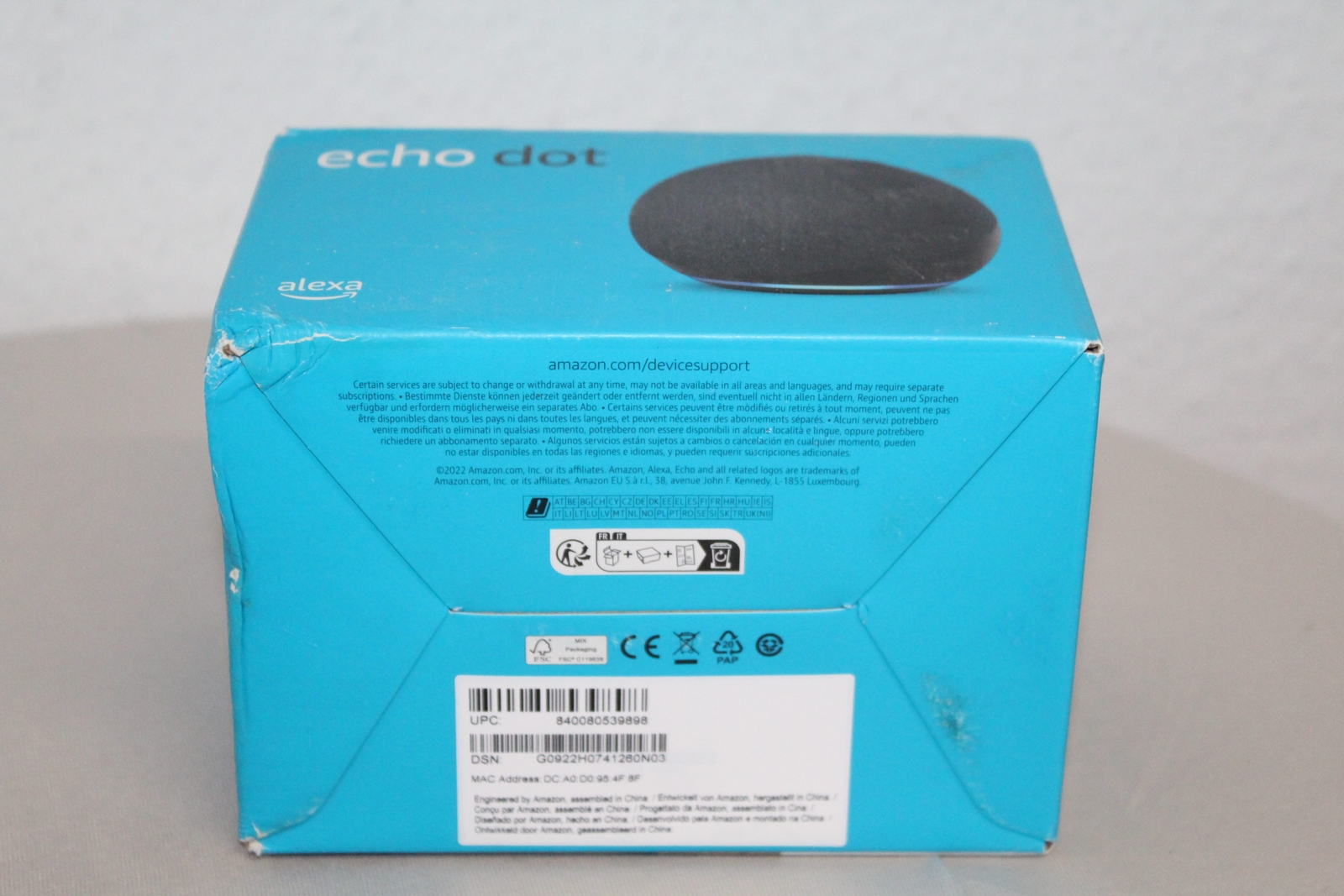 Thumbnail - Amazon Echo Dot 5. Gen Smart Lautsprecher Anthrazit Neu Rechnung Mwst