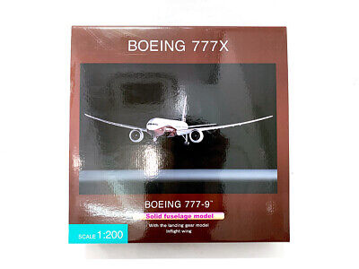 1/200 Boeing 777-9X House Color - Solid Fuselage Model With 1/200 Boeing 777-9X House Color - Solid Fuselage Model With