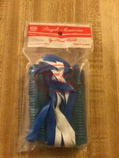 Hunt Wilde translucent blue small JR bicycle grips Streamers 3 1/4" x 3/4" NEW
