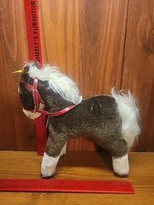 Vintage Steiff Ferdy Horse Mohair Plush Toy W Tag Made in Germany Rare 1325/03