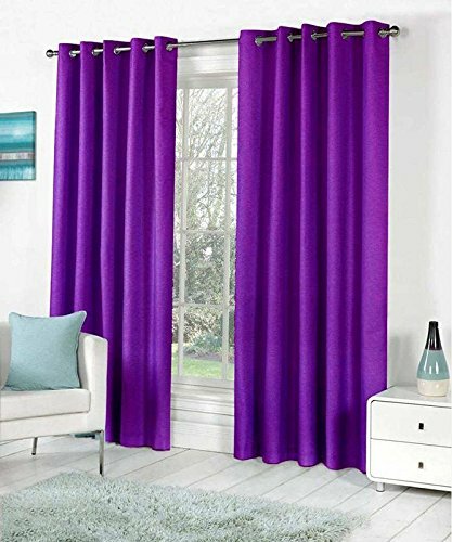 2 Piece Eyelet Door Curtain 7 Feet