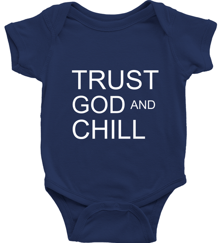 Toddler Kid Youth T-Shirt Baby Bodysuit Trust God and Chill Positive Graphic Tee - Picture 20 of 36