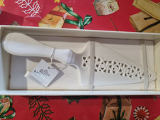 Hervit Paletta Taglia Torta in porcellana Nuova con scatola