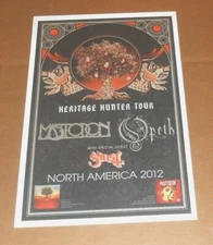 Mastodon Opeth Ghost Poster Promo Original 11x17 Heritage Hunter Tour