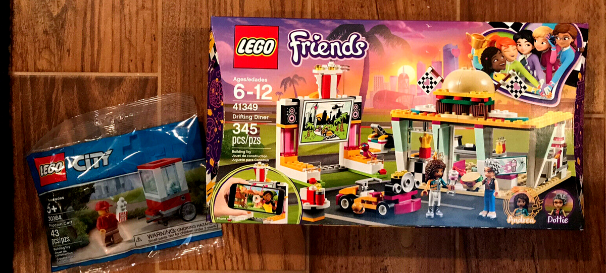 プリン！ 2 NIB RETIRED -Lego Friends Drifting Diner 41349 & Lego City