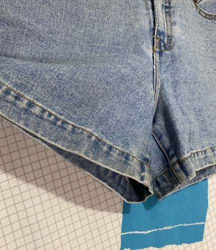 Vintage Merona Denim Jean Shorts Jorts 31x4 High Waist Booty Mom Indie Grunge - Picture 13 of 13