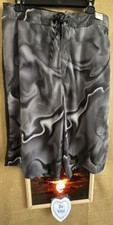 Nike board short men s black gray XL loose inner brief pockets elastic drawstrin