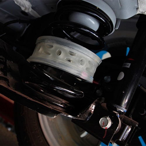 2PCS Size B+ Car Auto Shock Absorber Spring Bumper Power Cushion Buffer White - Picture 5 of 7