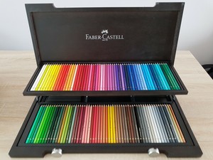 Détails Sur Faber Castell 110013 Crayon De Couleur Polychromos Coffret Bois De 120 Pièces