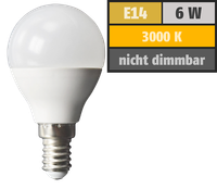 Led Tropfenlampe Mcshine, E14, 6W, 480Lm, 160°, 3000K, Warmweiß