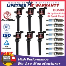 6X Ignition Coil & 8X Spark Plug For 2003 2004 - 2008 Ford Escape 3.0L V6 FD502