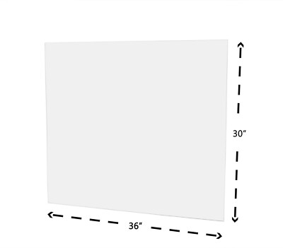 Acrylic Plexiglass Sheet Clear Flat Plastic 0.08 DIY Projects 30'' x 36''