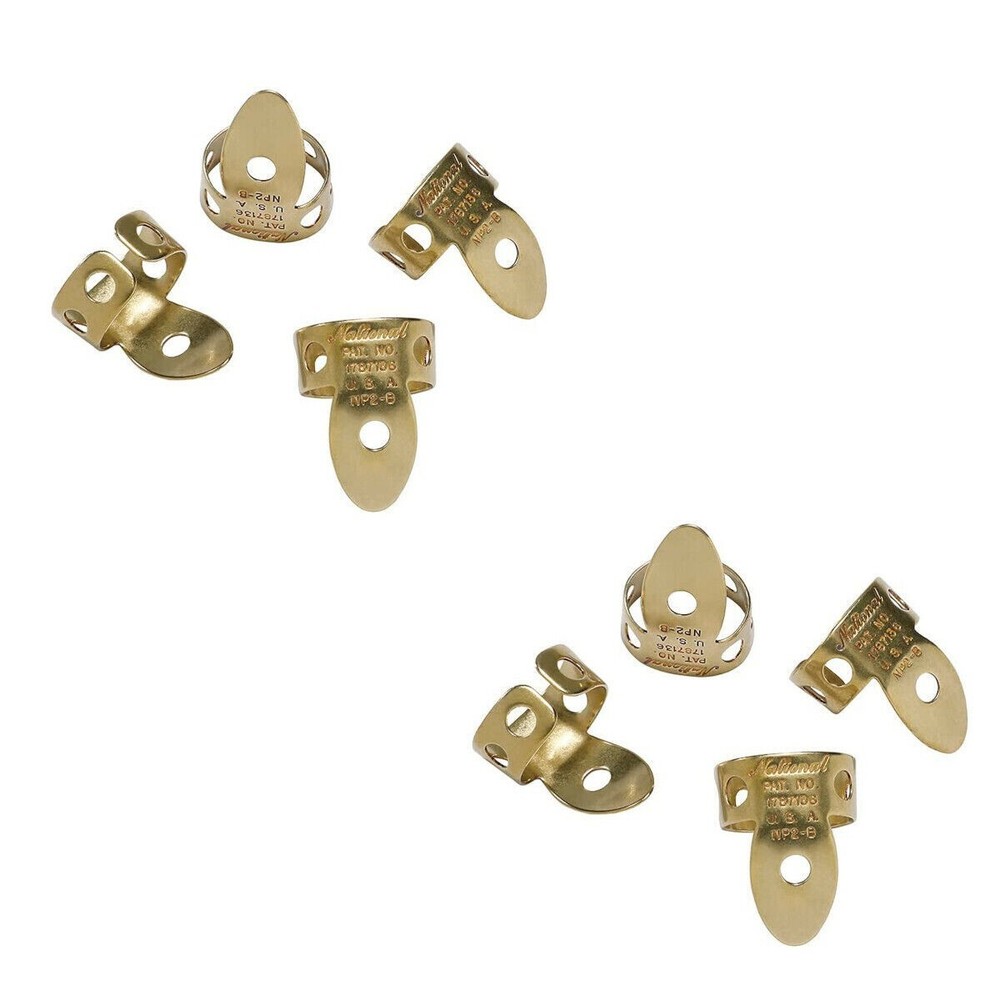D'Addario National Finger Picks 8 Picks Brass